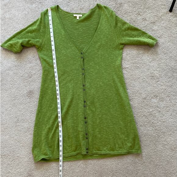 Eileen Fisher Linen Cotton Short Sleeve Cardigan Sweater Size Small Lagenlook - Picture 7 of 7
